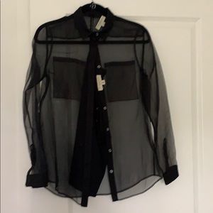 Burberry mesh blouse